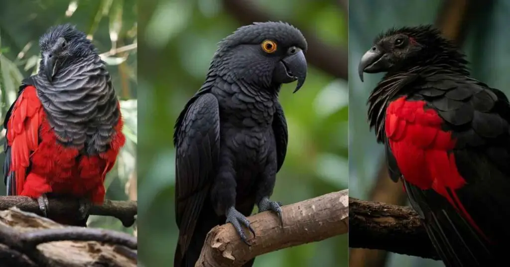 Black Parrot Birds