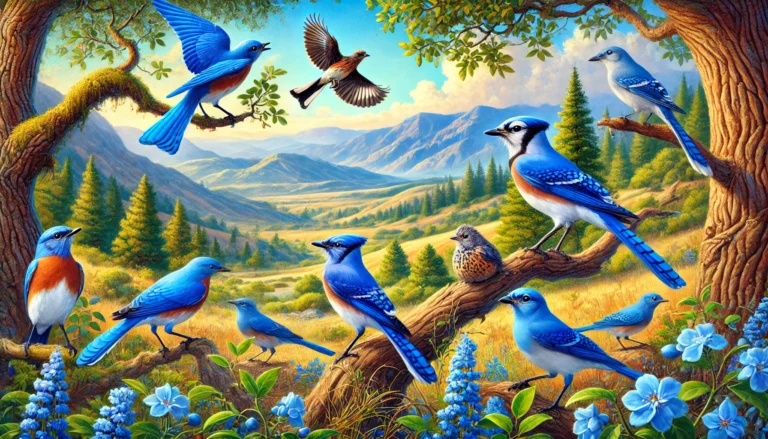 blue birds in California